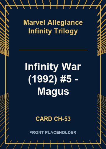 Infinity War (1992) #5 - Magus card thumbnail