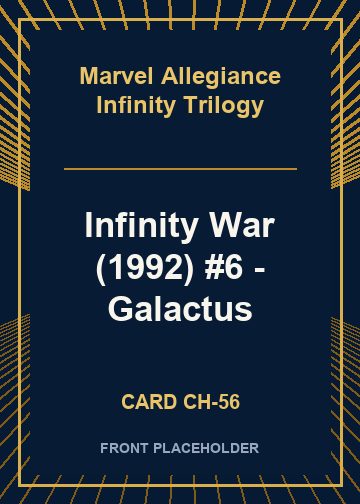 Infinity War (1992) #6 - Galactus card thumbnail