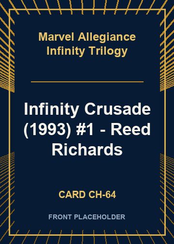 Infinity Crusade (1993) #1 - Reed Richards card thumbnail