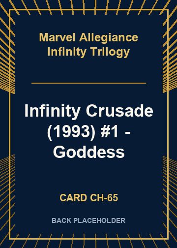 Infinity Crusade (1993) #1 - Goddess back card image