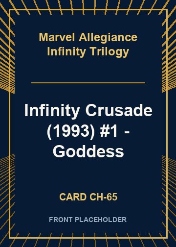 Infinity Crusade (1993) #1 - Goddess card thumbnail