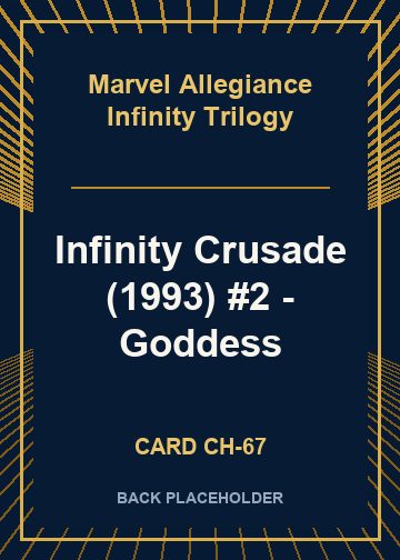 Infinity Crusade (1993) #2 - Goddess back card image