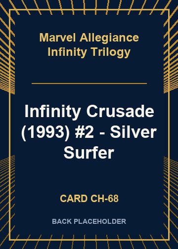 Infinity Crusade (1993) #2 - Silver Surfer back card image