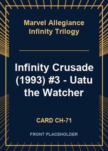 Infinity Crusade (1993) #3 - Uatu the Watcher card thumbnail