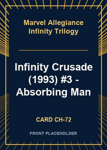 Infinity Crusade (1993) #3 - Absorbing Man card thumbnail
