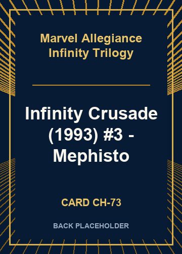 Infinity Crusade (1993) #3 - Mephisto back card image