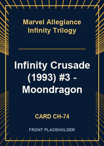 Infinity Crusade (1993) #3 - Moondragon card thumbnail