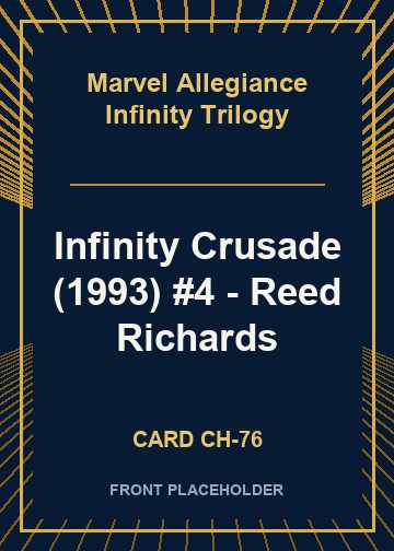 Infinity Crusade (1993) #4 - Reed Richards card thumbnail