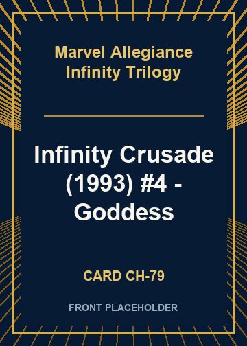 Infinity Crusade (1993) #4 - Goddess card thumbnail
