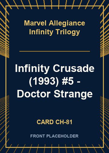 Infinity Crusade (1993) #5 - Doctor Strange card thumbnail