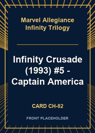 Infinity Crusade (1993) #5 - Captain America card thumbnail