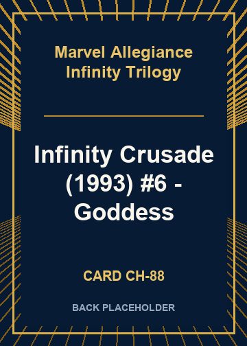 Infinity Crusade (1993) #6 - Goddess back card image