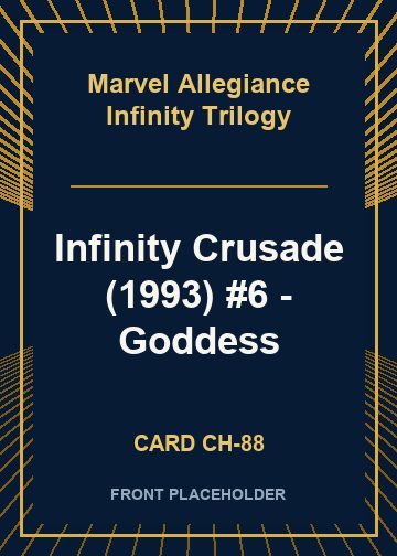 Infinity Crusade (1993) #6 - Goddess front card image