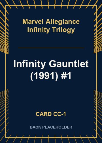 Infinity Gauntlet (1991) #1 back card image