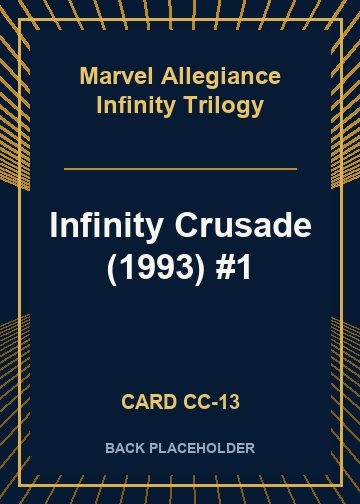 Infinity Crusade (1993) #1 back card image