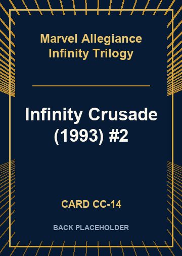 Infinity Crusade (1993) #2 back card image