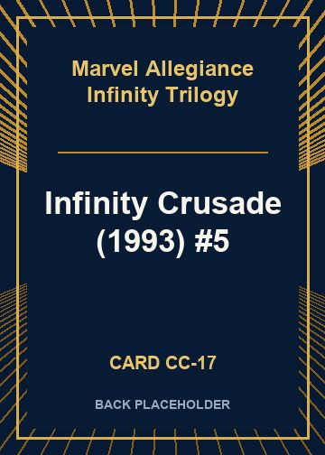 Infinity Crusade (1993) #5 back card image