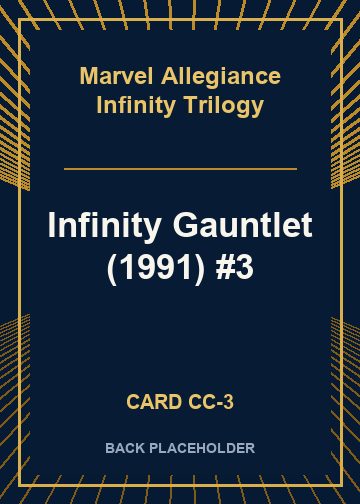 Infinity Gauntlet (1991) #3 back card image