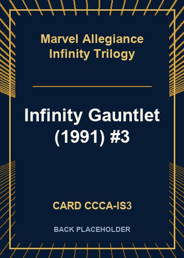 Infinity Gauntlet (1991) #3 back card image
