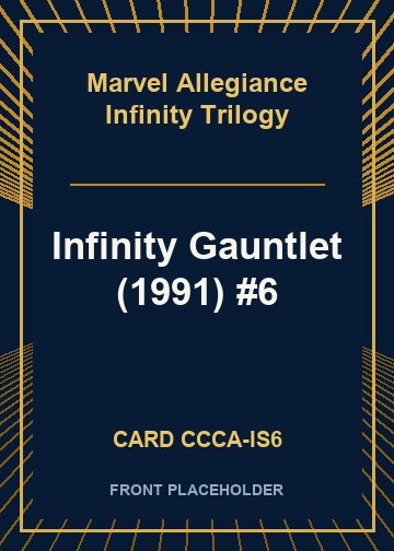 Infinity Gauntlet (1991) #6 card thumbnail