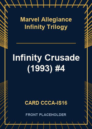 Infinity Crusade (1993) #4 front card image