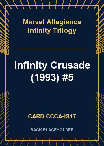Infinity Crusade (1993) #5 back card image