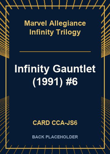 Infinity Gauntlet (1991) #6 back card image