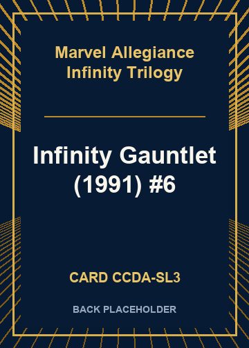 Infinity Gauntlet (1991) #6 back card image