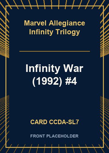 Infinity War (1992) #4 card thumbnail