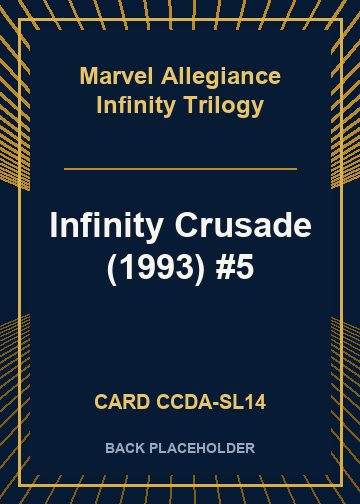 Infinity Crusade (1993) #5 back card image