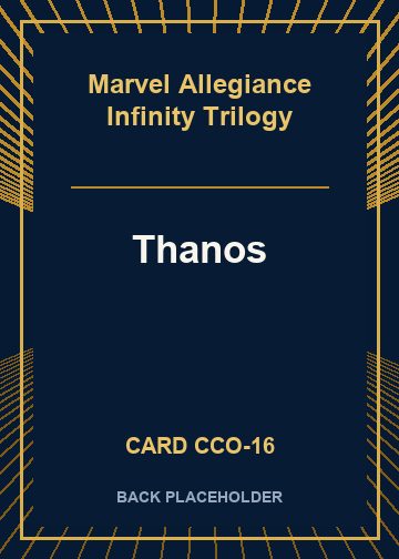 Thanos back card image