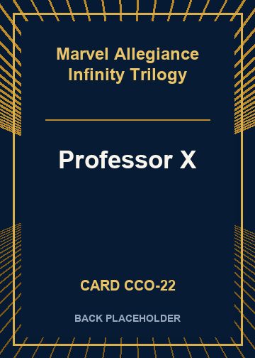 Professor X back card image