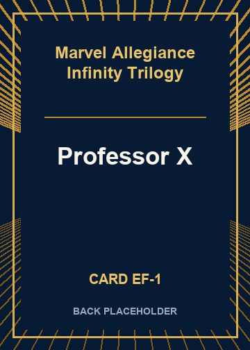 Professor X back card image