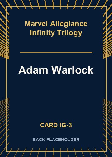 Adam Warlock back card image