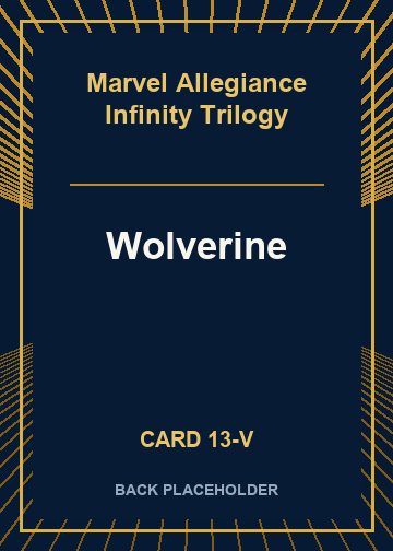 Wolverine back card image