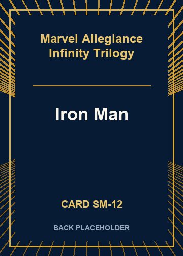 Iron Man back card image
