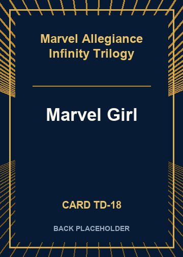 Marvel Girl back card image