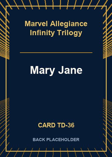 Mary Jane back card image