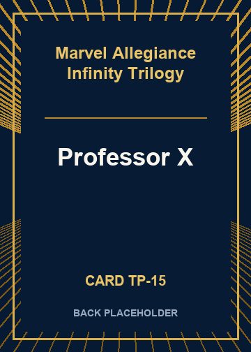 Professor X back card image