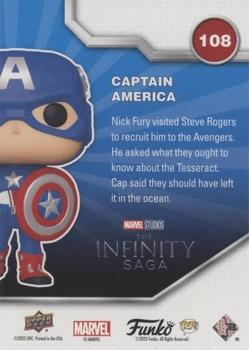 Captain America (589) back card image