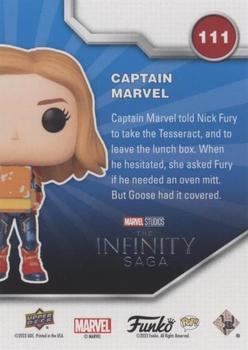 Captain Marvel back card image
