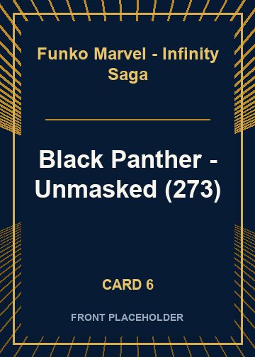 Black Panther - Unmasked (273) front artwork