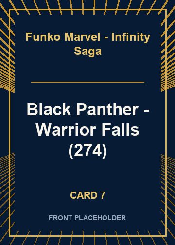 Black Panther - Warrior Falls (274) front artwork