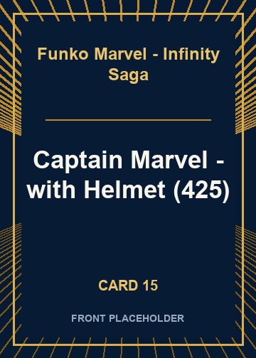 Captain Marvel - with Helmet (425) front artwork