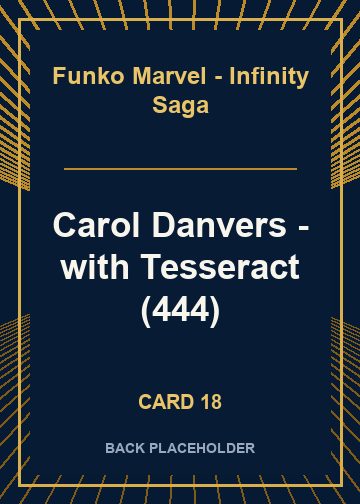 Carol Danvers - with Tesseract (444) back artwork