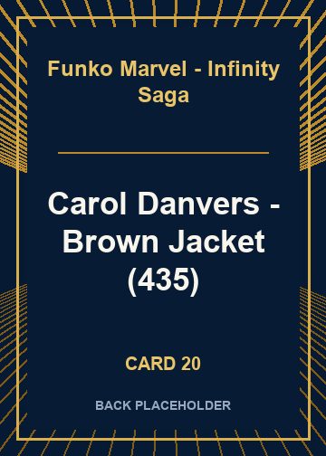 Carol Danvers - Brown Jacket (435) back artwork