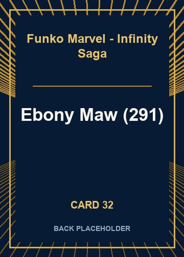 Ebony Maw (291) back artwork