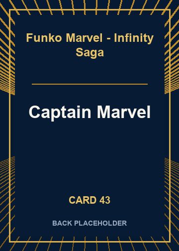 Captain Marvel back card image