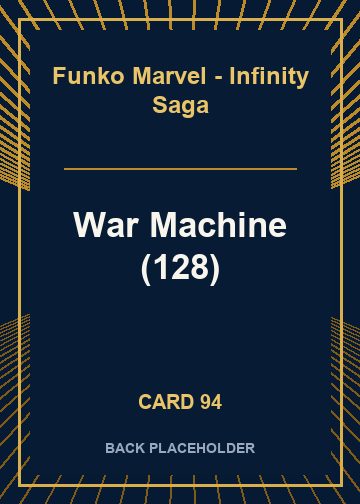 War Machine (128) back card image