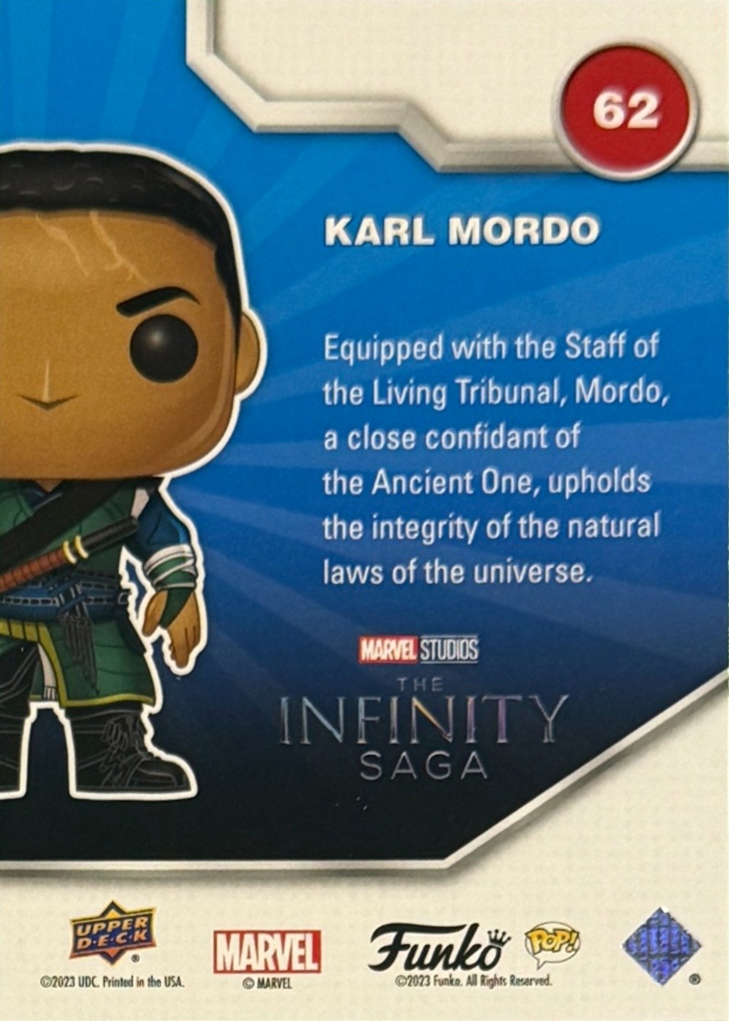 Karl Mordo (170) back card image